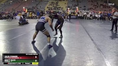 149 lbs Finals (2 Team) - Brett Back, Dubuque vs Jalin Conner, Wisconsin-Whitewater