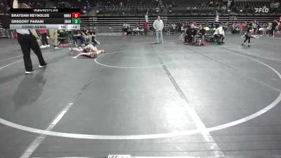 106 lbs Consolation - Braydan Reynolds, Immortals Wrestling vs Gregory Parani, Shore Thing WC