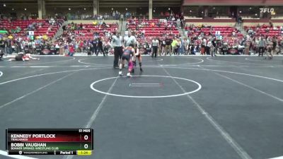 80 lbs Cons. Semi - Kennedy Portlock, Trailhands vs Bobbi Vaughan, Bonner Springs Wrestling Club