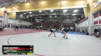 157 lbs Cons. Round 4 - Garrett Haney, Basha vs Richie Whiterock, Page High School