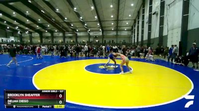 127 lbs Quarterfinal - Brooklyn Sheaffer, IL vs Deijah Diego, WA