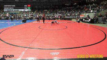 55 lbs Round Of 32 - Grayson Yang, CTWC vs Brody Boyd, Team Tulsa Wrestling Club