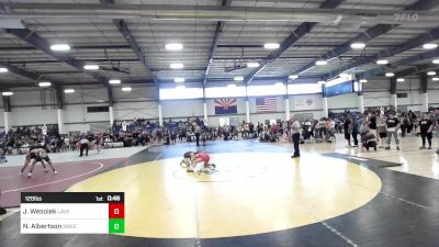 126 lbs Consi Of 8 #1 - Jaeman Wesolek, Laveen WC vs Nicholas Albertson, Sweetland Misfits