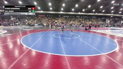 100 lbs Quarterfinal - Axl Jones, Heartland Wrestling Academy vs Kyson Sundberg, Berge Elite Wrestling Academy