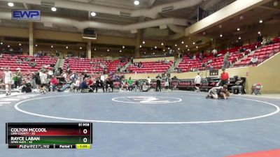 130 lbs Cons. Round 4 - Colton McCool, Linn County vs Rayce Laban, Open Mats