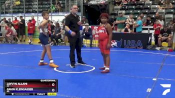 117 lbs Quarterfinal - Jayvyn Allami, OK vs Gavin Kleinsasser, ND