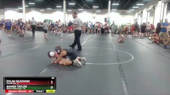 68 lbs Round 3 (4 Team) - Dylan Silkowski, Savage WA vs Bowen Taylor, Revolution Elite