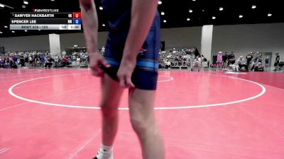 132 lbs Quarters - Sawyer Hackbarth, OK vs Spencer Lee, MN