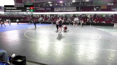 215 lbs Champ. Round 1 - David Foremaster, Rocky Mountain vs Deven Davaz, Owyhee