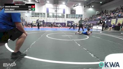 64 lbs Rr Rnd 3 - Orion Robinson, Stroud Youth Wrestling Club vs Ezra Nealy, Berryhill Wrestling Club