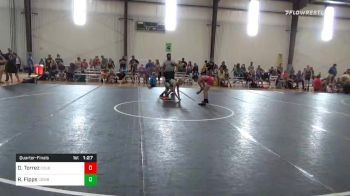 80 lbs Quarterfinal - Diego Torrez, Cougar WC vs Revin Fipps, Cowboy WC