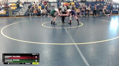 132 lbs Quarterfinal - Thomas Woods, Port Angeles vs Johnny Villona, Sequim