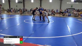 126 lbs 5th Place - Matthew Garcia, Edmond Memorial vs Mason Woodward, Spartan Mat Club