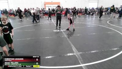 55 lbs Quarterfinal - Christian Leagans, Hard Rock vs Noah Fellers, Red Devil Wrestling Club