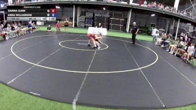 115 lbs Sarina Gunn, Virginia vs Anna Williamson, Michigan