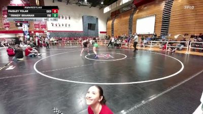 155 lbs Champ. Round 2 - Trinidy Brannan, Pinedale vs Paisley Tolar, Campbell County
