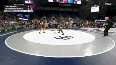 190 lbs Champ. Rd Of 32 - Max Matthias, WI vs Christopher Mance III, GA