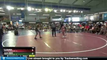 126 lbs Semis & 3rd Wb (16 Team) - Alex Reed, The MF Purge Black vs Cj Duren, Backyard Brawlers