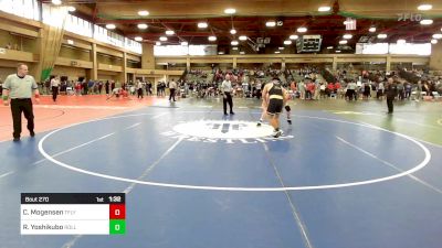 190 lbs Semifinal - Cole Mogensen, Tenafly vs Ren Yoshikubo, River Dell