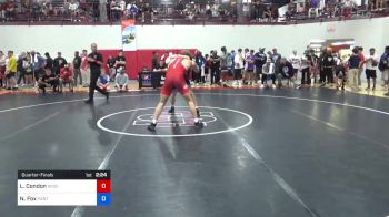 79 kg Quarterfinal - Lucas Condon, Wisconsin Regional Training Center vs Nicholas Fox, Panther Wrestling Club RTC