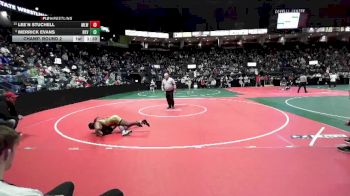 110 lbs Champ. Round 2 - Merrick Evans, BKV1 vs Lee`n Stuchell, MLW2