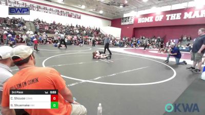 80 lbs 3rd Place - Coleman Shouse, Cowboy Wrestling Club vs Gabriel Shuemake, Viking Wrestling Club