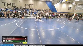 96 lbs Champ. Round 1 - Gunner Knudsen, Sanderson Wrestling Academy vs Kyler Blake, Davis Wrestling Club