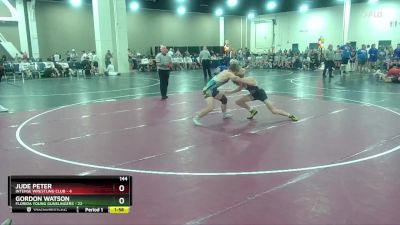 144 lbs Round 5 (6 Team) - Jude Peter, Intense Wrestling Club vs Gordon Watson, Florida Young Gunslingers