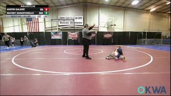 49 lbs Round Of 16 - Austin Galaviz, Unattached vs Maysey Zarantonello, Marlow Outlaws