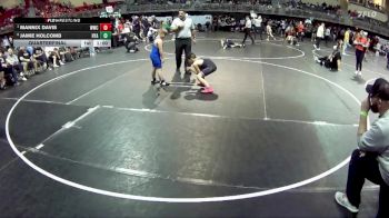 95 lbs Quarterfinal - Mannix Davis, Wrestling With Character vs Jamie Holcomb, Hyannis