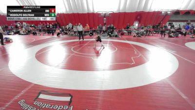 10U Boys - 71 lbs Semis - Cameron Allen, Oconomowoc Wrestling Club vs Rodolfo Beltran, Wrestling Factory