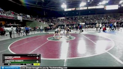 145 lbs Champ. Round 1 - Hayden Larson, Hermiston HS vs Christian Haskett, Syracuse