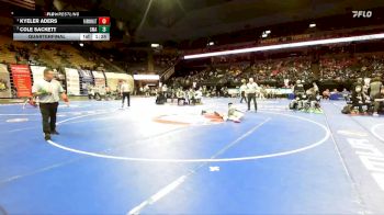 157 Class 3 lbs Quarterfinal - Kyeler Aders, Farmington vs Cole Sackett, St. Michael The Archangel