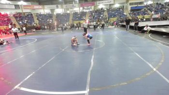 61 lbs 5th Place - Cash Burns, Montrose Wrestling Club vs Delaney McGee, Fort Lupton
