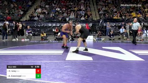 285 lbs Semifinal - Carter Isley, Northern Iowa vs Anthony Cassioppi, Iowa