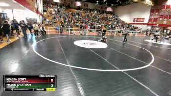 77 lbs Cons. Round 3 - Keagan Scott, Worland Middle School vs Mason Cheatham, Greybull MS