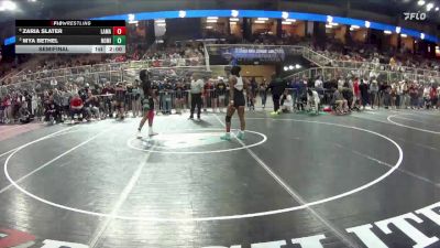 155 lbs Semifinal - Zaria Slater, Lake Mary vs Mya Bethel, North Miami