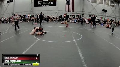 56 lbs Round 3 (4 Team) - Jack Sanders, Mat Assassins Black vs Cael Vermeulen, Grit Mat Club