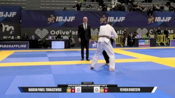 Yevhen Dvortsyn vs Marcin Pawel Tomaszewski 2026 European Jiu-Jitsu IBJJF Championship