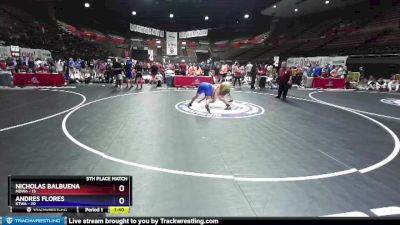 250 lbs Placement Matches (8 Team) - Nicholas Balbuena, MDWA vs Andres Flores, KTWA