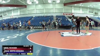 157 lbs Cons. Round 4 - Virgil McVicker, OH vs Arkail Griffin-Edwards, IL