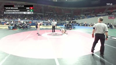 3A Boys 144 lbs Semifinal - Landyn Philpott, La Pine Boys vs Sylis Williams, South Umpqua Boys