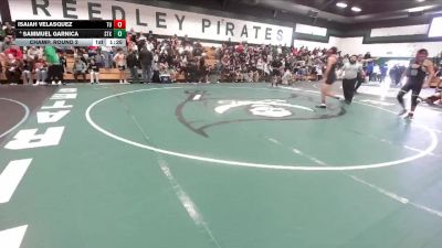 157 lbs Champ. Round 2 - Isaiah Velasquez, Tulare Union vs Sammuel Garnica, Stockdale