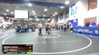 190 lbs Champ. Round 1 - Mitchell Semaan, Servite vs Casey Nunnally, Royal