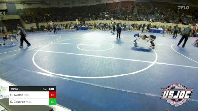 112 lbs Consi Of 16 #2 - Hunter Avalos, High Ground Wrestling vs Christian Casarez, Wesley Wrestling Club