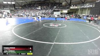 2A 190 lbs 5th Place Match - Tyson Moran, White River vs Josh Moreau, West Valley (Spokane)