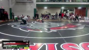 120 lbs Cons. Round 3 - Jonathan Binanay, Cardinal Gibbons vs George Steurer, Trinity
