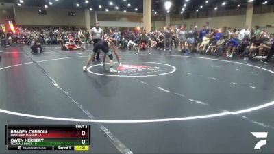 126 lbs Round 1 (6 Team) - Owen Herbert, Techfall Black vs Braden Carroll, Mississippi Mayhem