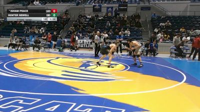 149 lbs Cons. Semi - Isham Peace, Lander vs Hunter Newell, Mount Olive