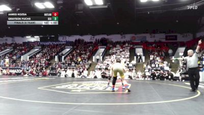 150 lbs Finals (8 Team) - Grayson Fuchs, Detroit Catholic Central vs James Kozsa, Hartland